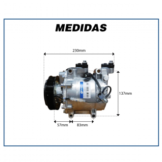 Compressores COMPRESSOR HONDA FIT/CITY 1.4/1.5 2009/2014 Imagem 8