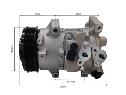 Compressores COMPRESSOR TOYOTA COROLLA 1.8 MOD. TSE14C C/ 2 SENSORES Imagem 6
