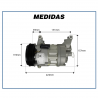 Compressores COMPRESSOR MAHLE - FIAT BRAVO / DOBLO / GRAND SIENA / LINEA / PALIO / PUNTO / SIENA / STRADA - 1.3 / 1.4 / 1.6 / 1.8 - POLIA 115MM - 2011>2015 (MOTOR E-TORQ) Imagem Miniatura 4