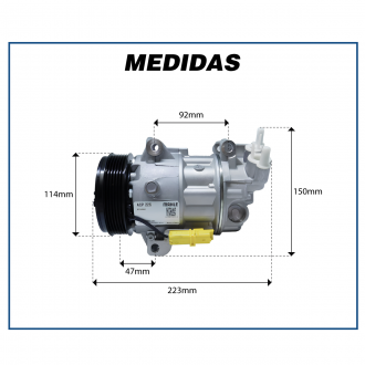 Compressores COMPRESSOR MAHLE - PEUGEOT 208 1.2 - 2016>2020 Imagem 4