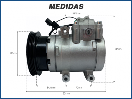 Compressores COMPRESSOR HYUNDAI TUCSON 2.0 - 2010>2015 Imagem 5
