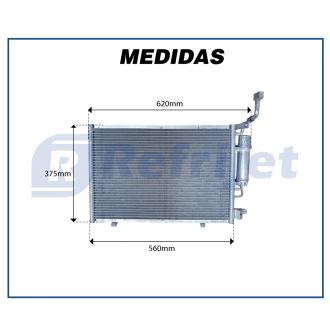 Condensadores CONDENSADOR FORD KA 2014 MODELO 2015 OEM-E38119710AC Imagem 1