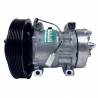 Compressores COMPRESSOR SANDEN REFRIJET 7H15 FLEX (4116U) 8PK 180MM 24V 4 FUROS PASSANTE R134A CAMINHÃO VOLVO 2008 À 2019 Imagem Miniatura 0