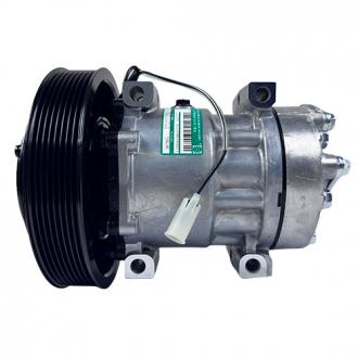 Compressores COMPRESSOR SANDEN REFRIJET 7H15 FLEX (4116U) 8PK 180MM 24V 4 FUROS PASSANTE R134A CAMINHÃO VOLVO 2008 À 2019 Imagem 0