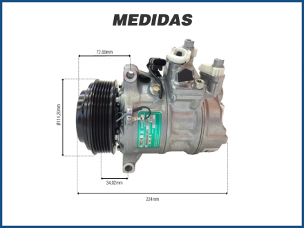 Compressores COMPRESSOR SANDEN MERCEDES-BENZ CLASSE C 2.0 2013 - PXC14 1787 Imagem 4