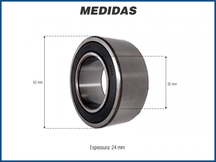 Componentes ROLAMENTO COMPRESSOR ZEXEL - VOLKSWAGEN PASSAT / AUDI A3 Imagem 1