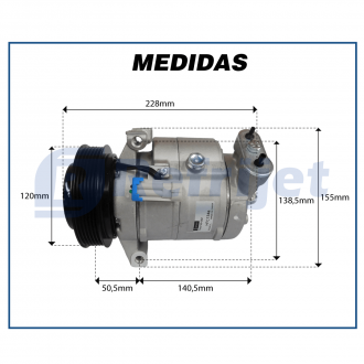 Compressores COMPRESSOR DENSO GM CRUZE 1.8 16V 2012/2015 FLEX Imagem 7