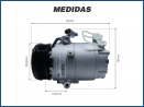 Compressores COMPRESSOR VALEO - FIAT DOBLO 1.8/ PALIO WEEKEND 1.8/ STILO 1.8 2002>2009 CHEVROLET CORSA 1.0/1.6/1.8/ MERIVA 1.8/ MONTANA 1.8 2002>2009 Imagem Miniatura 4