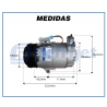 Compressores COMPRESSOR  CELTA 1.0 2012/2015 PRISMA 1.0/1.4 2012/2013 5PK Imagem Miniatura 7