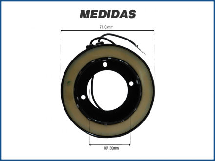 Componentes KIT EMBREAGEM COMPRESSOR DENSO 10P15 24v 8PK - CARGO MERCEDES / VW CONSTELLATION / BC146600-97902C Imagem 6