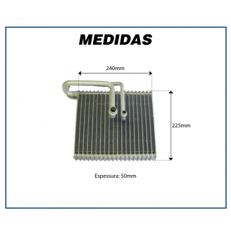 Evaporadores EVAPORADOR VOLKSWAGEN GOL G5 / G6 CX VALEO 2009> Imagem 2