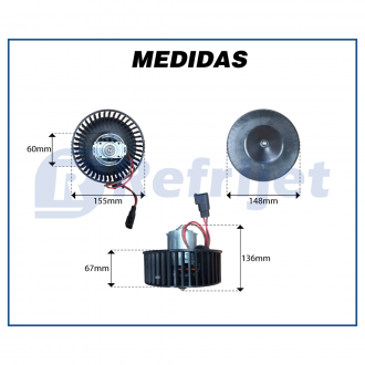 Motores MOTOR DA CAIXA EVAPORADORA COM CONEXÃO FORD KA / COURIER / FIESTA - ATÉ 2016 Imagem 4