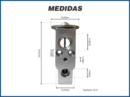 Filtros e Válvulas VÁLVULA DE EXPANSÃO BLOCK - CHEVROLET CORSA / CELTA - 1999>2002 Imagem 3 Filtros e Válvulas VÁLVULA DE EXPANSÃO BLOCK - CHEVROLET CORSA / CELTA - 1999>2002 Imagem 3